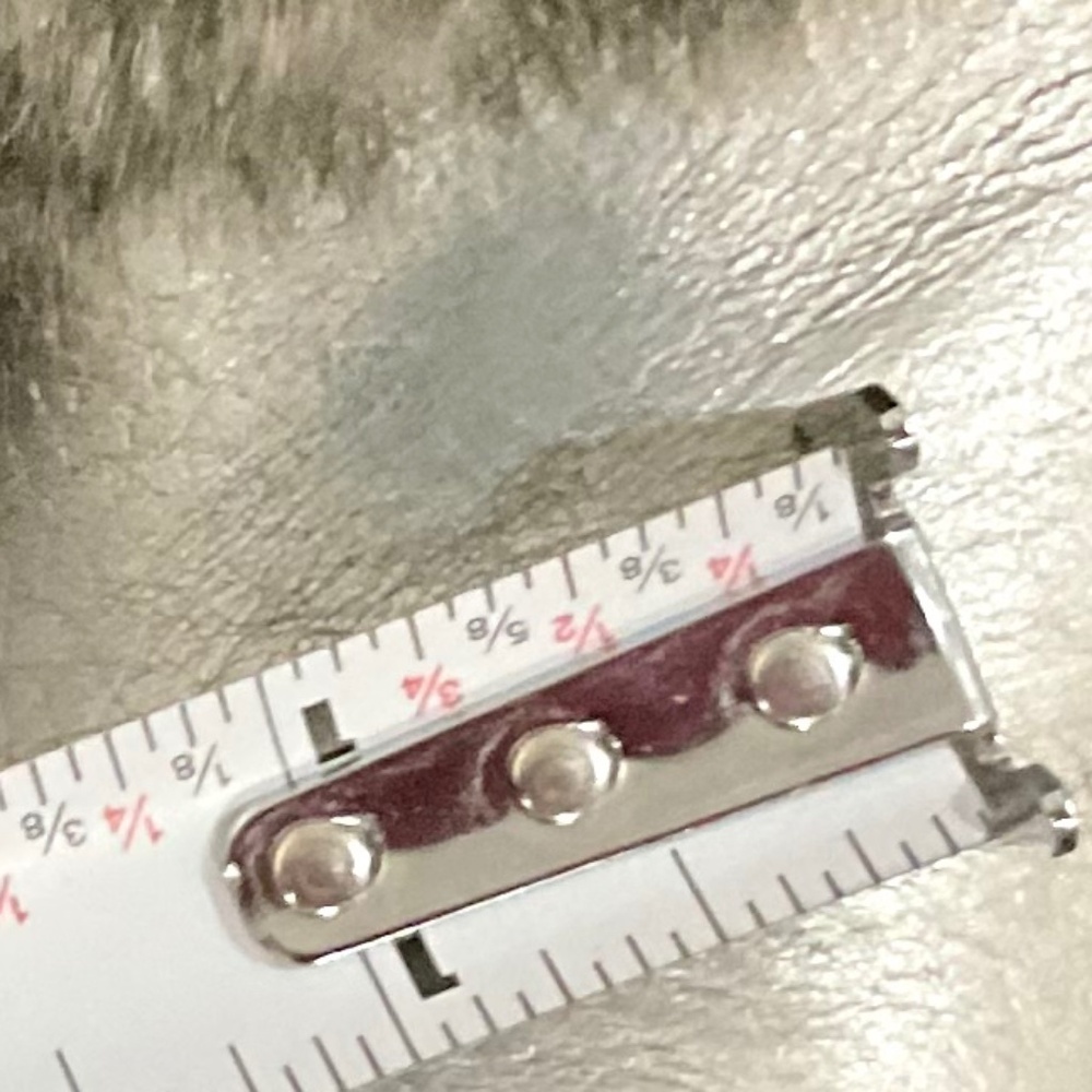 MICHAEL KORS CARLIE METALLIC GUN METAL SLIP ON FAUX FUR LEATHER HIGH HEELS SZ 8 - Picture 14 of 16